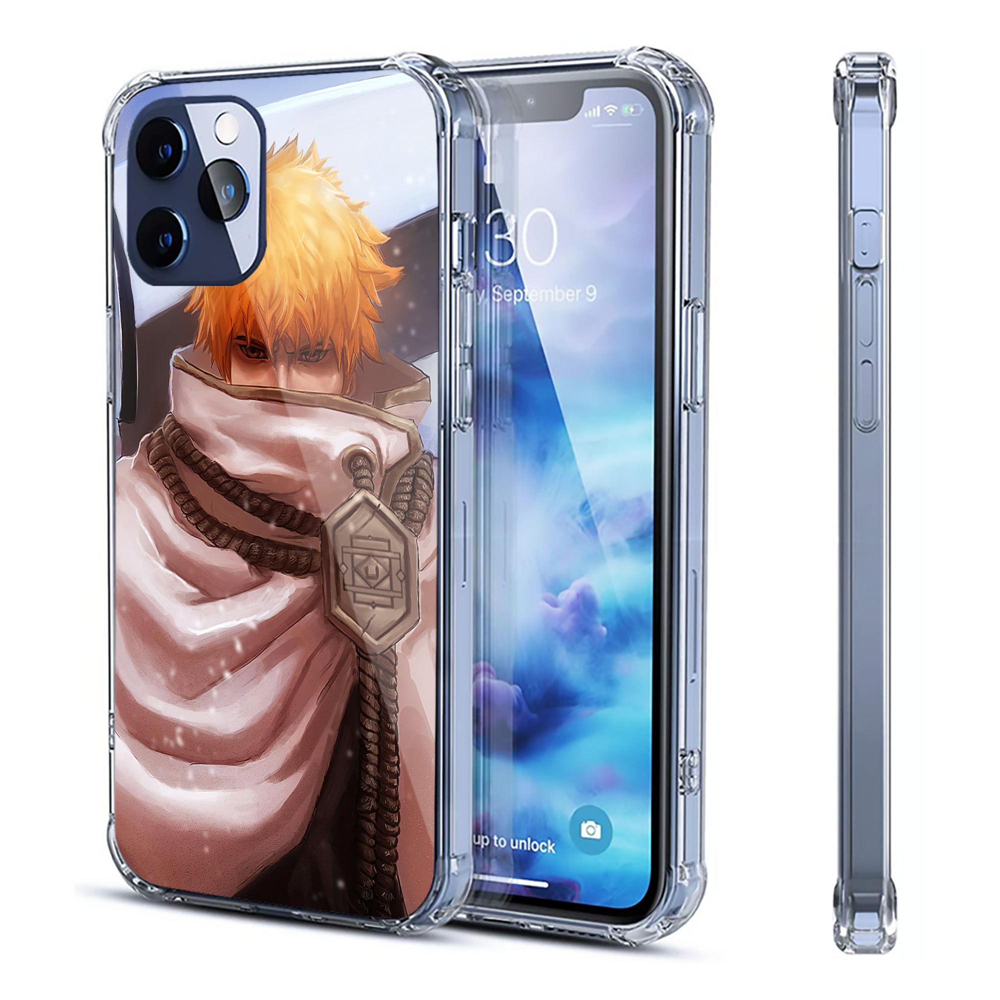 （画像用） ブリーチ BLEACH 【iPhone 12シリーズ対応】透明スマホケース（クリアソフトケース）